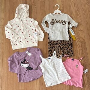3T girl bundle casual 6 items - spring/summer clothes  - gap, old navy, carters
